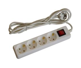 Удлинитель П45в 4 места 2Р+РЕ 5 метров 3х1мм2 с выключателем Ny95505744