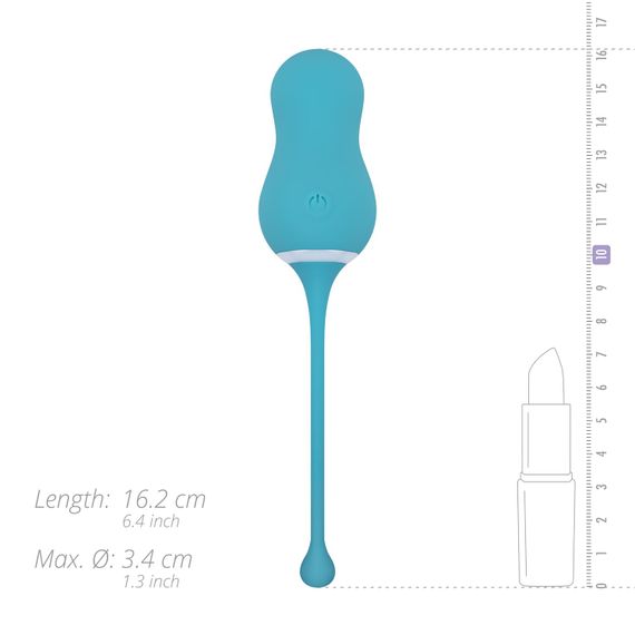 Виброяйцо Cala Azul – Elena Vibrating Egg With Remote Control, 10 режимов, пульт ДУ | Зображення 6