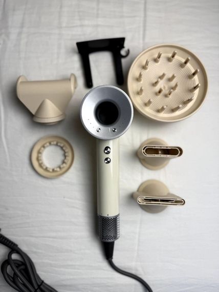 Фен Super Hair Dryer білий з іонізацією та турборежимом 5 насадок | Зображення 5