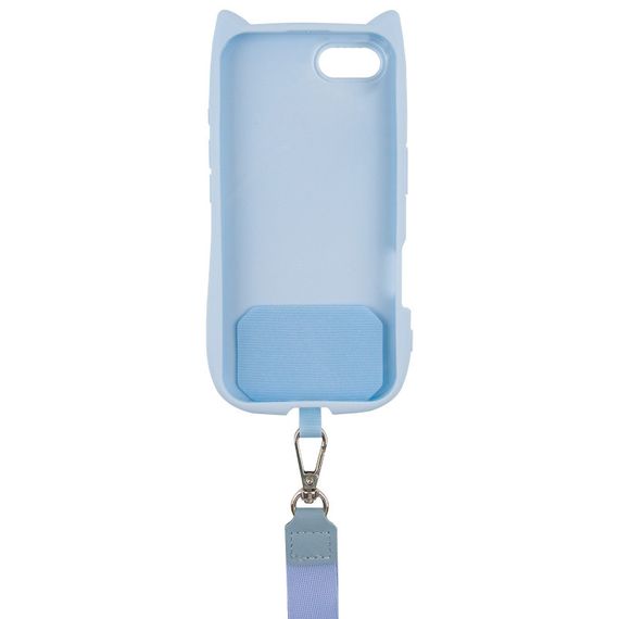 Чехол TPU GETMAN Cat with straps для Apple iPhone 16e (6.1") Blue | Зображення 2