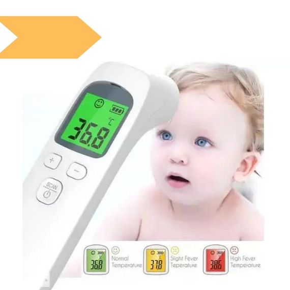 Інфрачервоний безконтактний термометр XPRO Non Contact Ytai Changan (WM -104) (100), 32°C ~ 42,5°C, LCD дисплей, з пам'яттю (MER-14435_310)