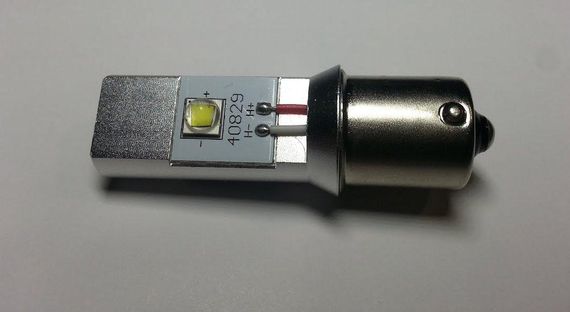 Светодиодная автолампа 1156(P21W)-S25-BA15s- 20W XM-L U2*2PCS (750Lm) Positive earth or Negative earth | Зображення 3