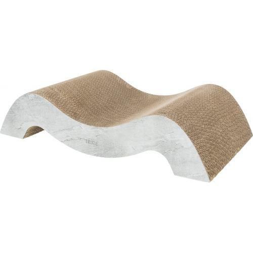 Царапка Trixie Волна XXL для кішок, картон, 64х14х37 см (сірий)