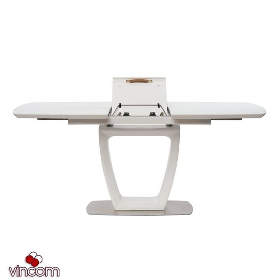 Стол раскладной CONCEPTO RAVENNA MATT WHITE СТЕКЛО 120-160 см белый СТОЛ РАСКЛАДНОЙ CONCEPTO RAVENNA MATT WHITE СТЕКЛО 120-160 СМ БЕЛЫЙ | Зображення 1