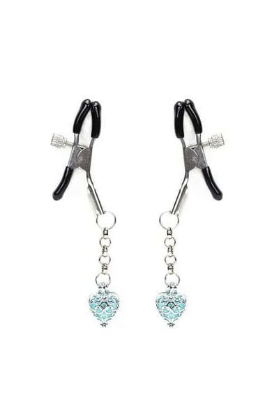 Зажимы для сосков  Liebe Seele Glow-in-dark Nipple Clamps One Size Светло-голубой