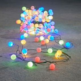 Гирлянда Luca Lighting кластер Шарики зеленая струна 8 м, RGB (8720362027188)
