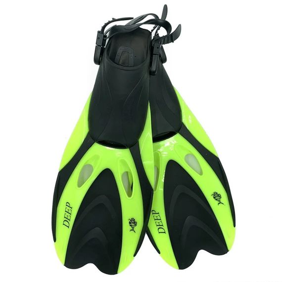 Ласты с открытой пяткой DLV Deep NE-66-43-46-Y размер L/XL 43-46 салатовые