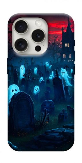 Чохол з картинкою Літаючі привиди для Apple iPhone 16 Pro (6.3")