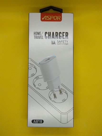 Сетевое зарядное устройство Aspor A818 LED USB 1A