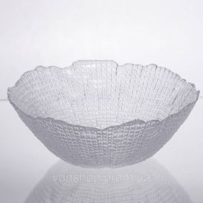 Салатниця велика скляна прозора 1 літр кругла 64486-49