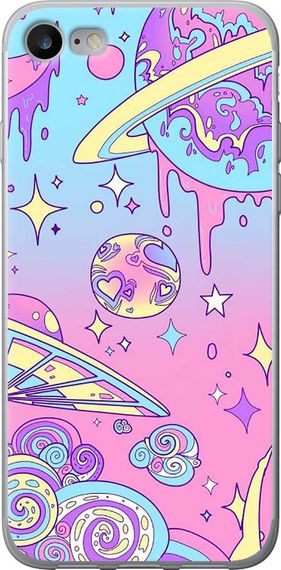 Чехол на iPhone 7 Розовая галактика "4146u-336-17620"