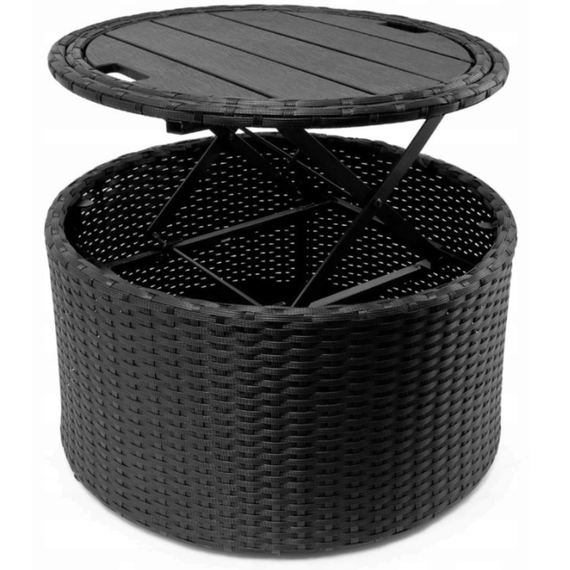 Садові меблі Outtec Round Lounge Chairs чорно-графітові | Зображення 4