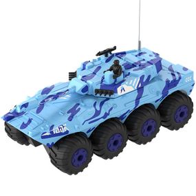 Бронетранспортер-амфібія на радіокеруванні SCHE Y1802 Blue — міць та прохідність на суші й воді
