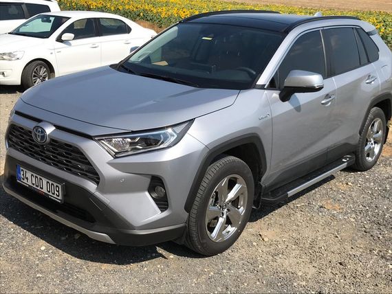 Бокові пороги RedLine V1 (2 шт., алюміній) для Toyota Rav 4 2019-2024 | Зображення 4