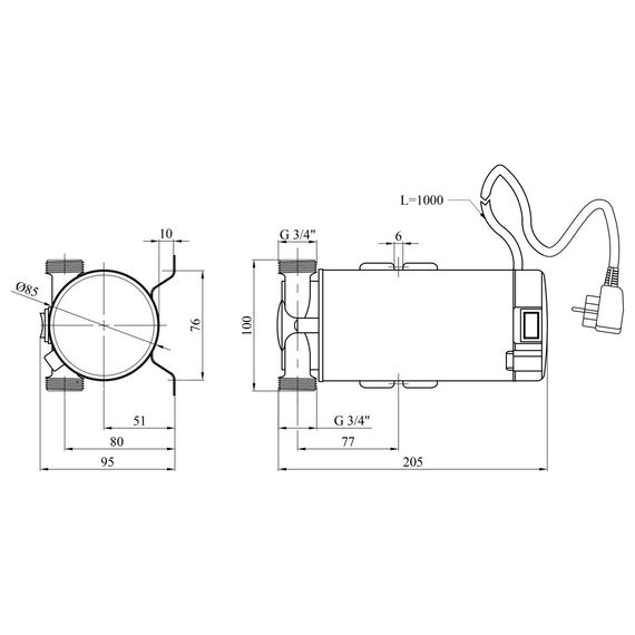 Насос для підвищення тиску Agua W15G-15 (CV035099) | Зображення 3