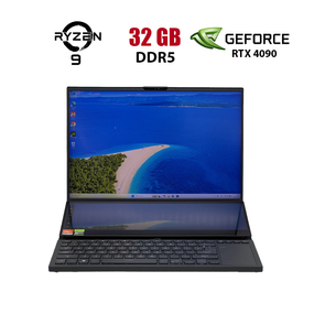 Ігровий ноутбук Б-клас Asus ROG Zephyrus Duo GX650PY / 16" (2560x1600) OLED Touch / AMD Ryzen 9 7945HX (16 (32) ядер по 2.5 - 5.4 GHz) / 32 GB DDR5 / 960 GB SSD / nVidia GeForce RTX 4090, 16 GB GDDR6, 256-bit / WebCam б/в