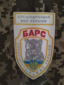 Шеврон Барс / комплект білий