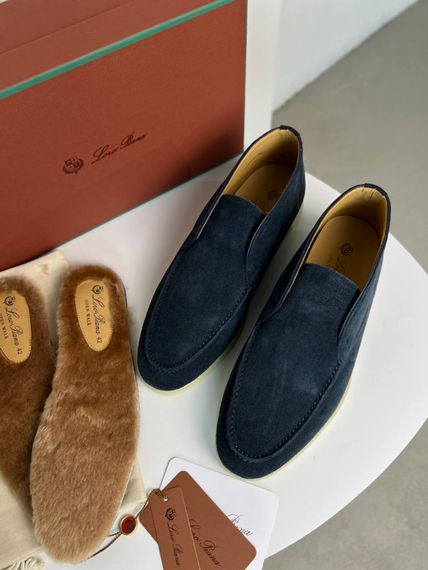 Лофери Loro Piana Open Walk темно-синього кольору ob435 | Зображення 1