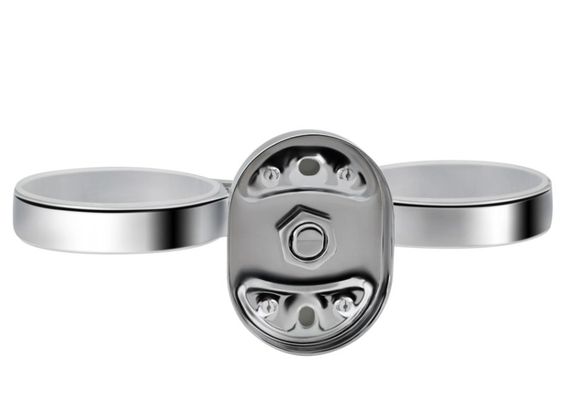 Стакан подвійний  Lidz (CRG) -114.04.02 з тримачем зубних щіток | Зображення 2