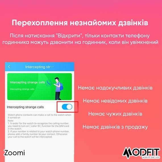 Розумний дитячий годинник Modfit Zoomi Blue | Зображення 8