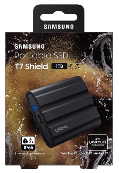 SSD накопичувач Samsung T7 Shield 1TB USB 3.2 Type-C Black (MU-PE1T0S/EU) | Зображення 8
