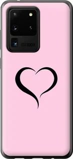 Чехол на Samsung Galaxy S20 Ultra Сердце 1 из пластика FCh_083326