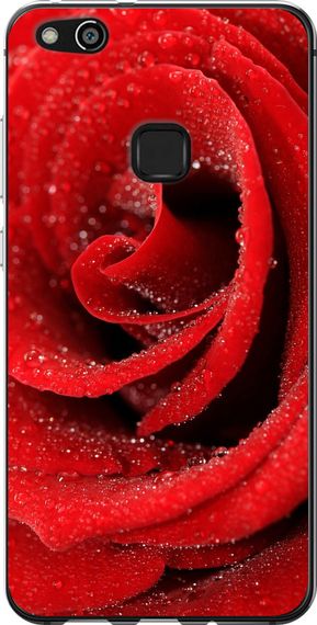 Чехол на Huawei P10 Lite Красная роза "529u-896-17620"