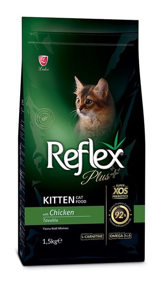 Корм Reflex Plus Kitten Chicken сухой с курицей для котят 1.5 кг