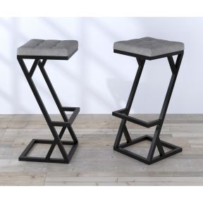 Стул барный Loft Design BS-2 soft серый