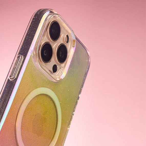 Чехол TPU Galaxy Sparkle (MagFit) для Apple iPhone 14 Pro Max (6.7") Chroma+Glitter | Зображення 1