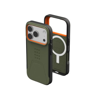 Чехол для мобильного телефона UAG iPhone 17 Pro Civilian MagSafe Olive/Orange (114545117297) | Зображення 3