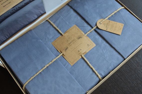 Постельное белье Limasso Jacquard Ranforse 200 х 220 см Catena Natural Grey | Зображення 2