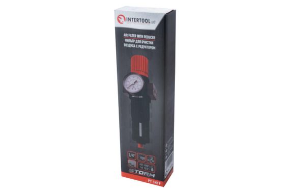 Редуктор давления с фильтром Intertool - 1/4" x 0,5-10 бар Storm (PT-1419) | Зображення 3