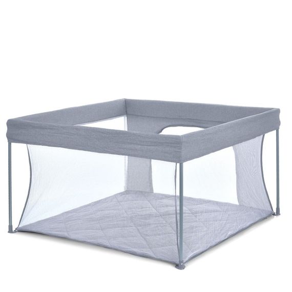 Детский манеж SWIFT 4 ME 1196 Gray 127х127х74,5 см | Зображення 2