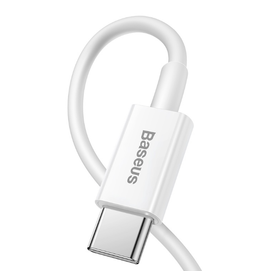 Кабель USB PD Lightning/Type-C BASEUS CATLYS-02 20W 0,25м білий | Зображення 3