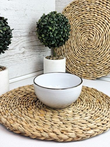 Салатник Intrendo Gasto Golden rim white IN0014GAS 14 см білий