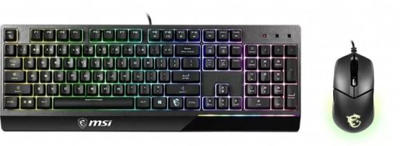 Комплект дротової клавіатури та миша MSI Vigor GK30 Combo Plunger Switches USB Black, | Зображення 2