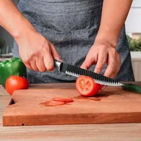 Набір кухонних ножів EVDRTVERH ER-0238A Чорний