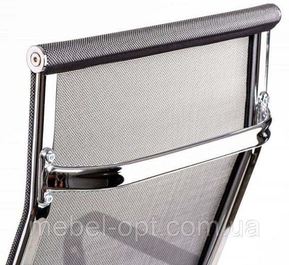 Офісне крісло Solano mesh grey репліка крісла Eames Style HB Ribbed Office Chair EA 119 | Зображення 5