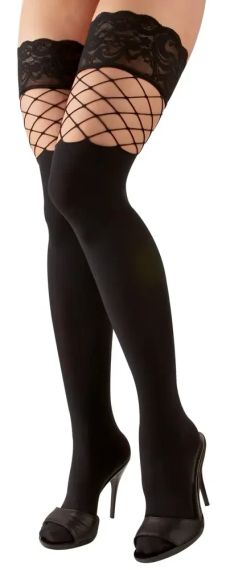 Чулки черные Комби Sex Aura | Зображення 2