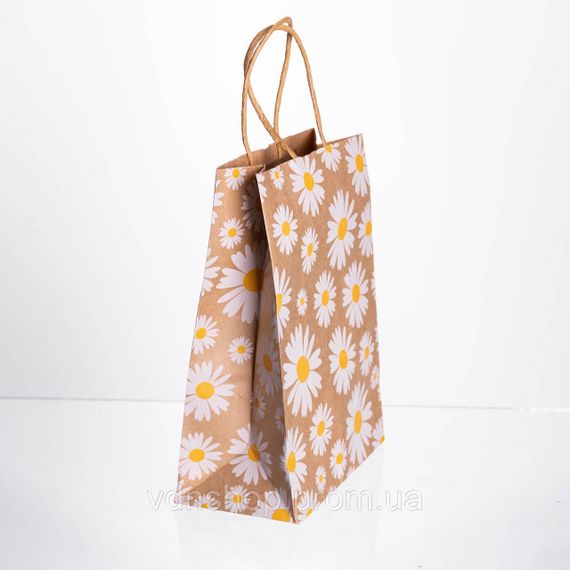 Набір подарункових крафтових пакетів з паперу 12 (шт.) гарні пакети для подарунків 15×8×21 (см) HP-10359-6W | Зображення 2