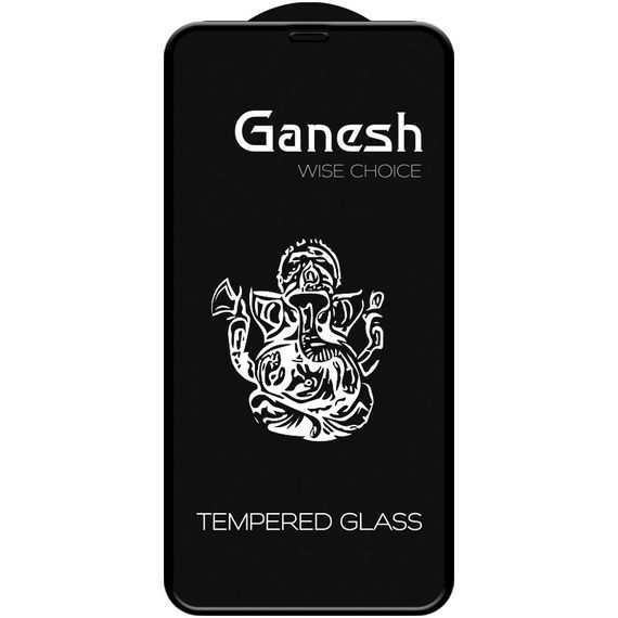 Захисне скло Ganesh (Full Cover) для Apple iPhone 11 Pro Max / XS Max (6.5") Чорний | Зображення 1