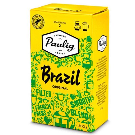 Мелена кава Paulig Brazil Original 500 грам Фінляндія пауліг оригінал Бразилія