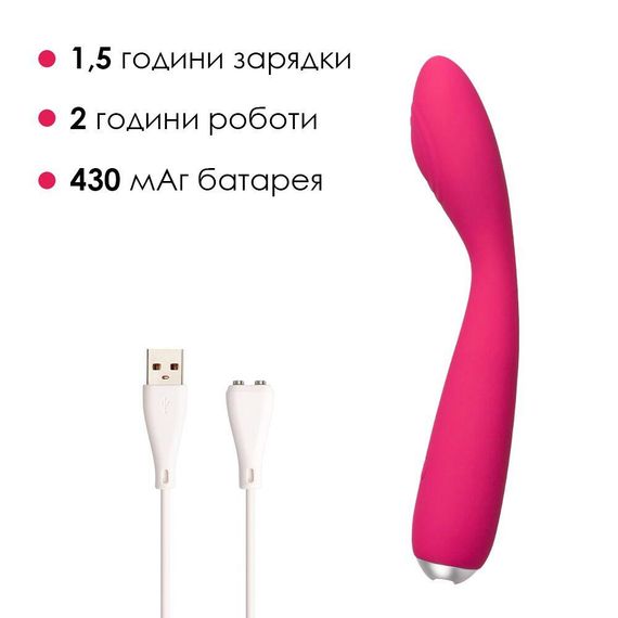 Вибратор для клитора и точки G Svakom Iris Plum Red | Зображення 3