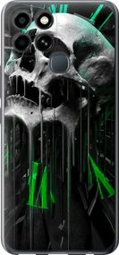 Чехол на Infinix Smart 6 Череп-часы "4100u-2758-17620"