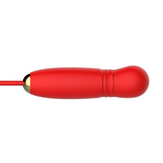 Вакуумный стимулятор в виде розы Every Night Toys с пульсацией, красный Sex Aura | Зображення 6