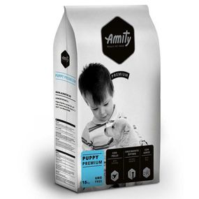 Корм Amity Puppy сухий з куркою для цуценят всіх порід 15 кг
