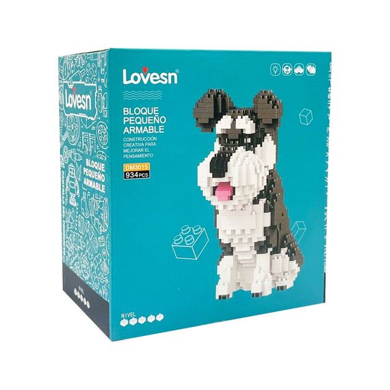 Піксельний конструктор "Шнауцер" DM3015 пластиковий, 934 деталі