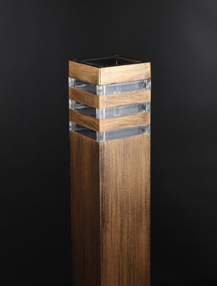 Вуличний ліхтар стовпчик 26206 Золото 59х14х14 см. | Зображення 2