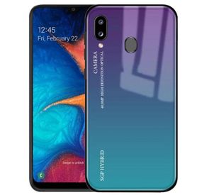 Чехол-бампер Primolux Gradient Glass для Samsung Galaxy A40 2019 (SM-A405) - Purple